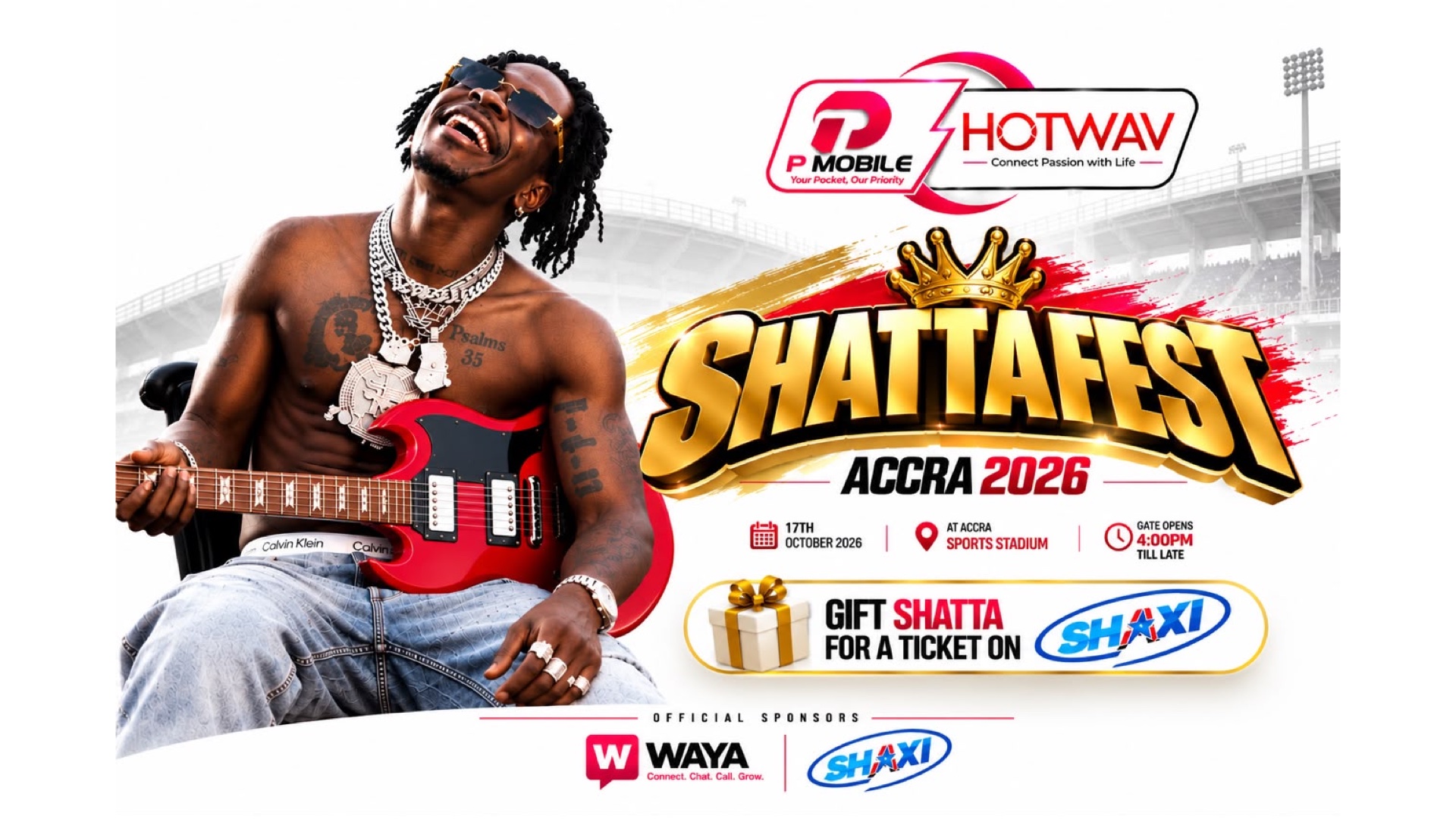 Shattafest Accra event poster