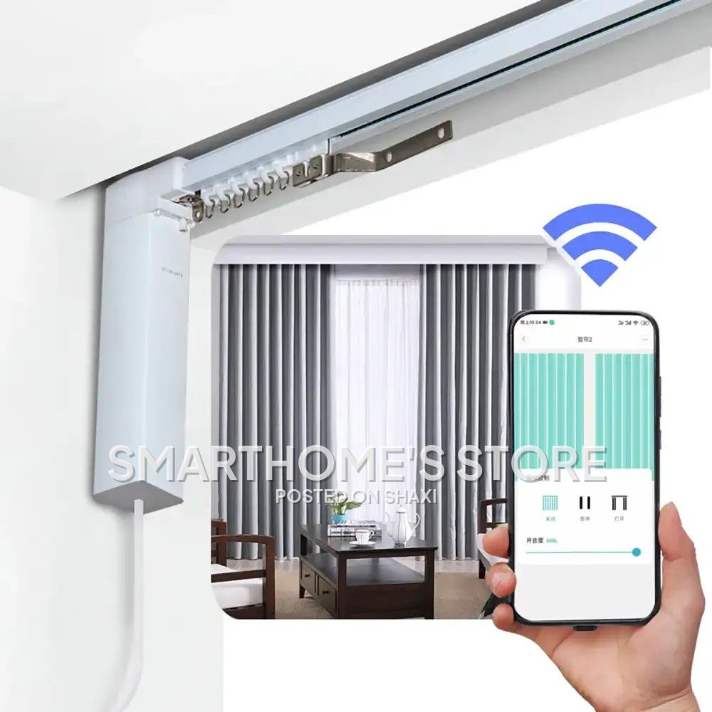Remote Control Wi-Fi Smart Curtain Motor With 3.5M Rail Track photo 1