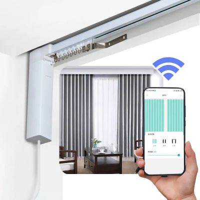 Remote Control Wi-Fi Smart Curtain Motor With 3.5M Rail Track