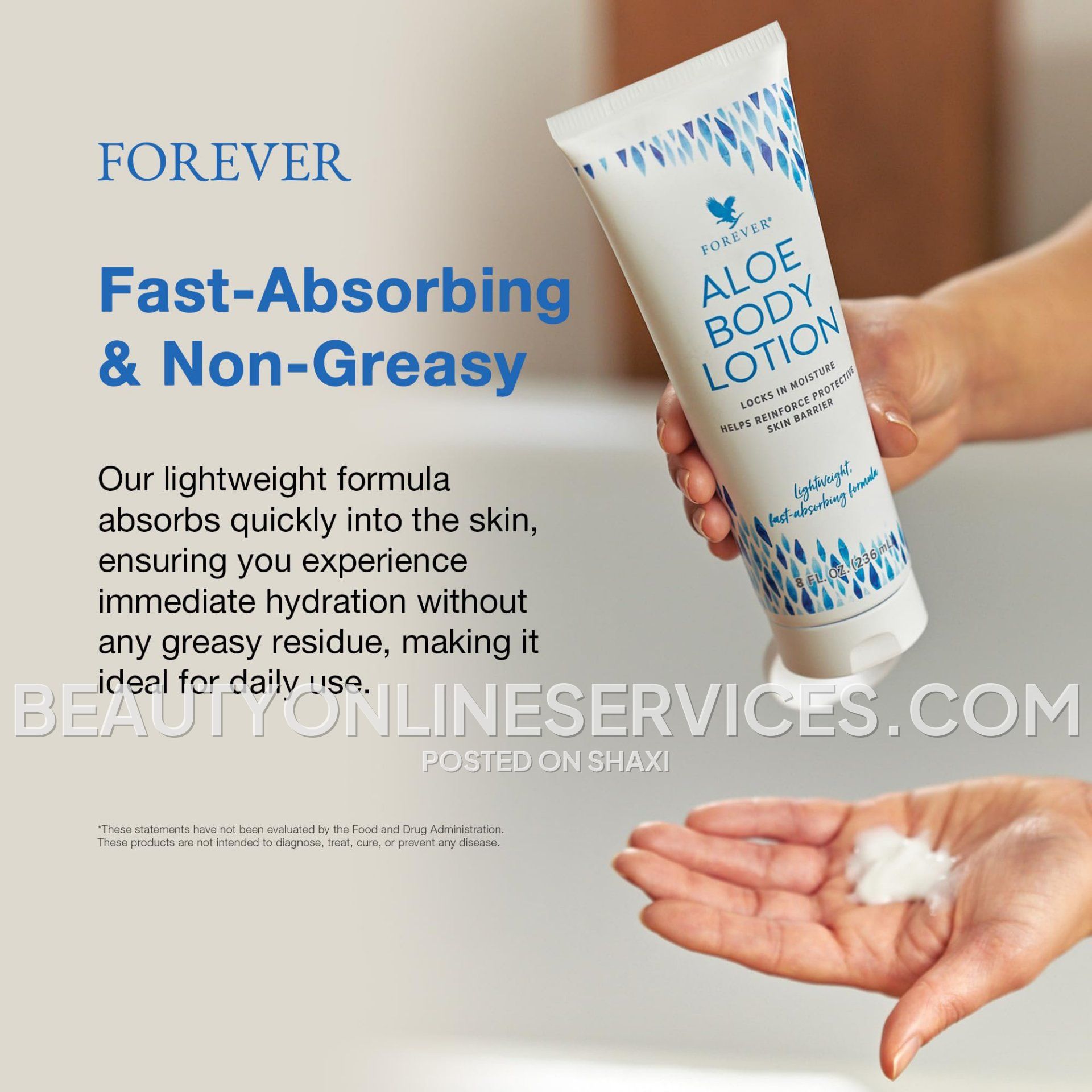 Aloe Body Lotion for Beautiful, Glowing, Elasticity & Moisturize Skin photo 2