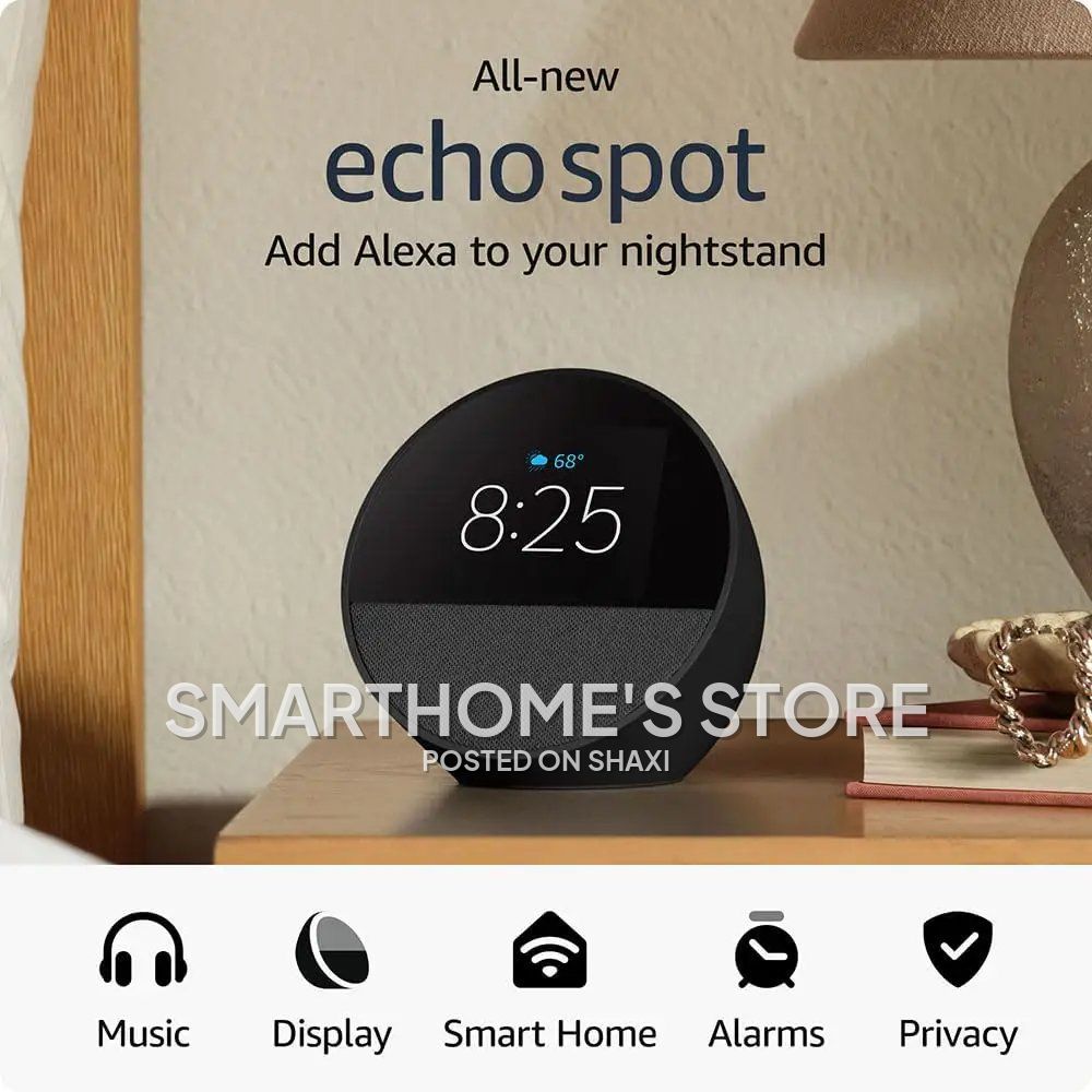 All-New Amazon Echo Spot (2024) – Smart Alarm Clock with Alexa and Vibrant Sound photo 2