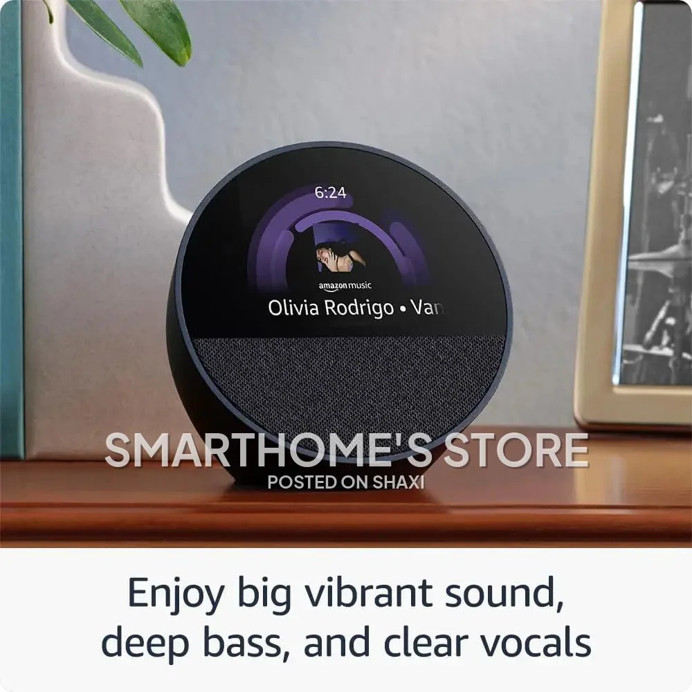 All-New Amazon Echo Spot (2024) – Smart Alarm Clock with Alexa and Vibrant Sound photo 4