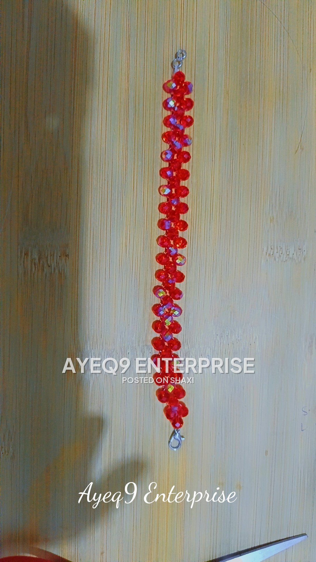 Unisex bracelet made from beads and crystals photo 2