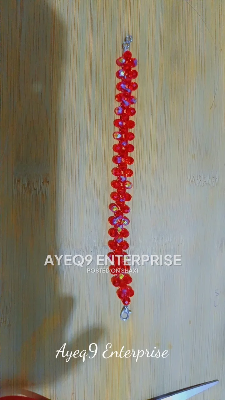 Unisex bracelet made from beads and crystals photo 2