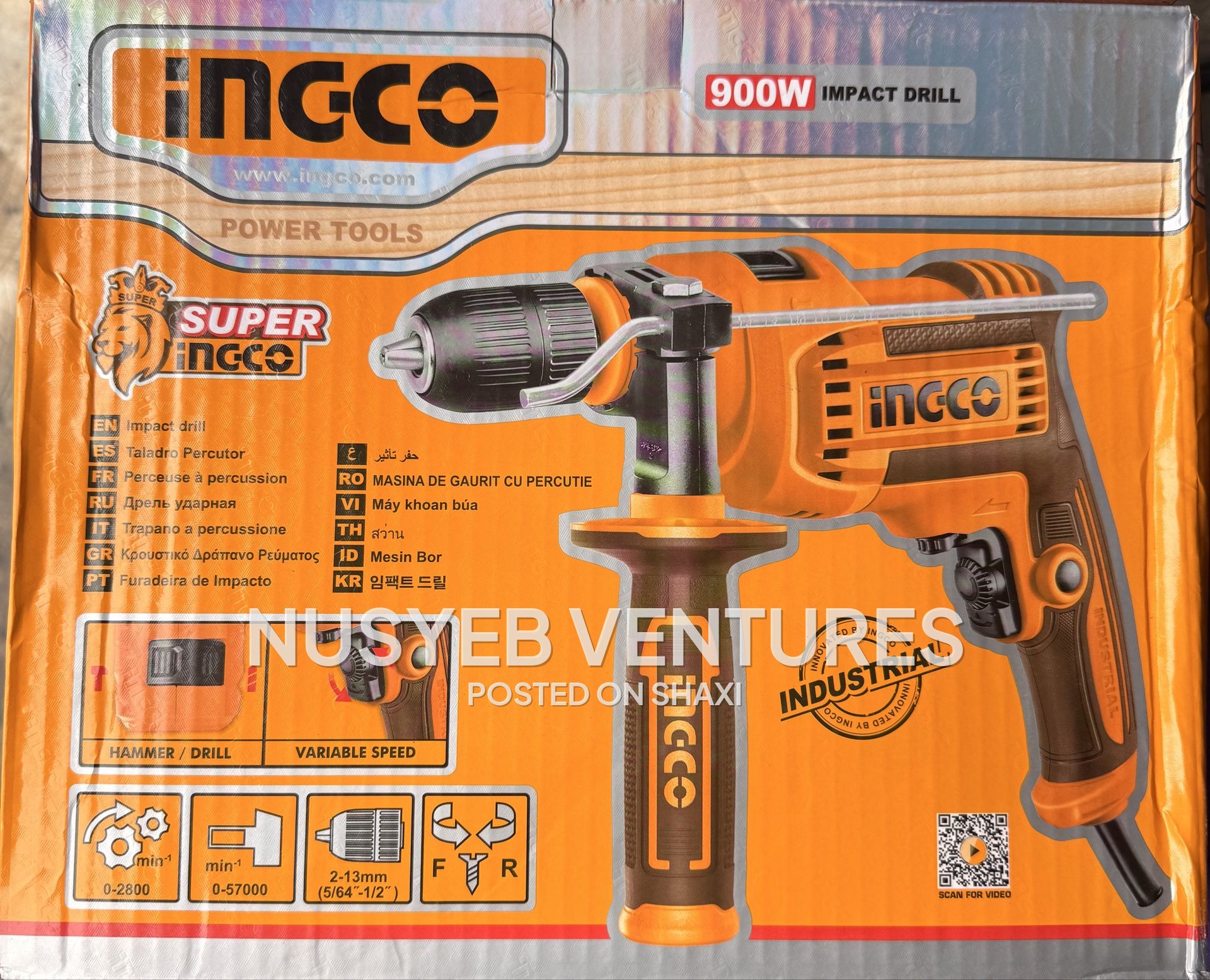 INGCO Impact Drilling Machine (900W) photo 1