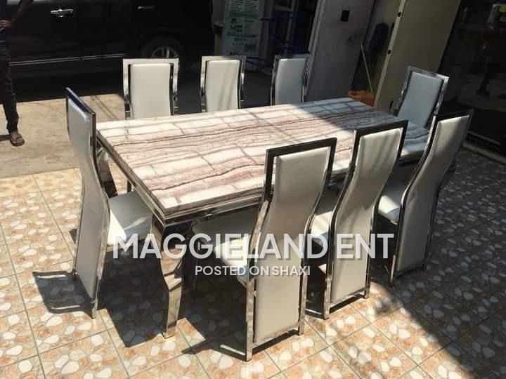 Fine Turkish Marble stone Dinning Table set photo 5