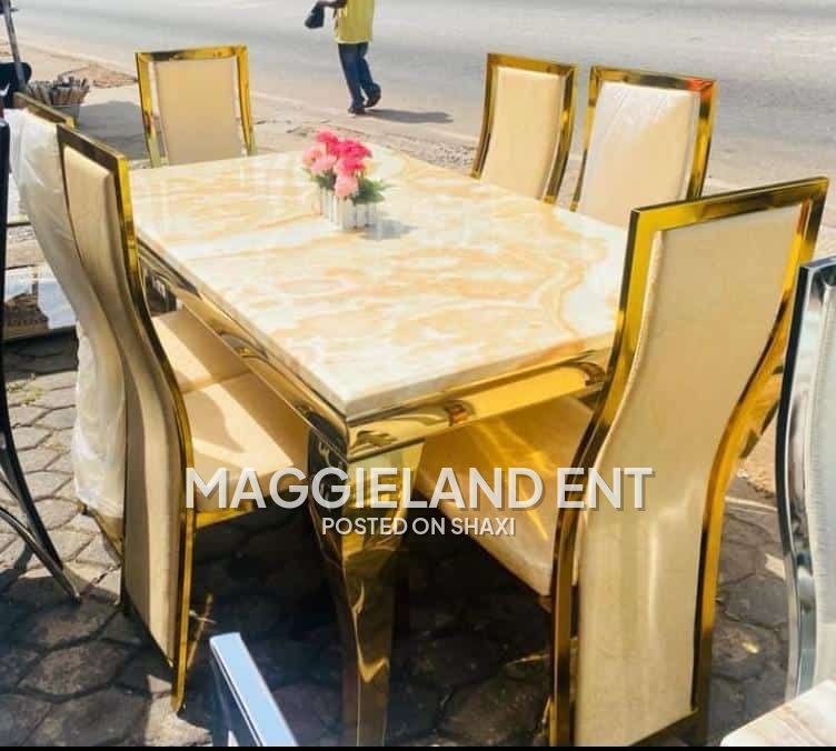Fine Turkish Marble stone Dinning Table set photo 6