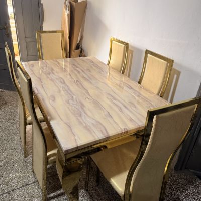 Fine Turkish Marble stone Dinning Table set
