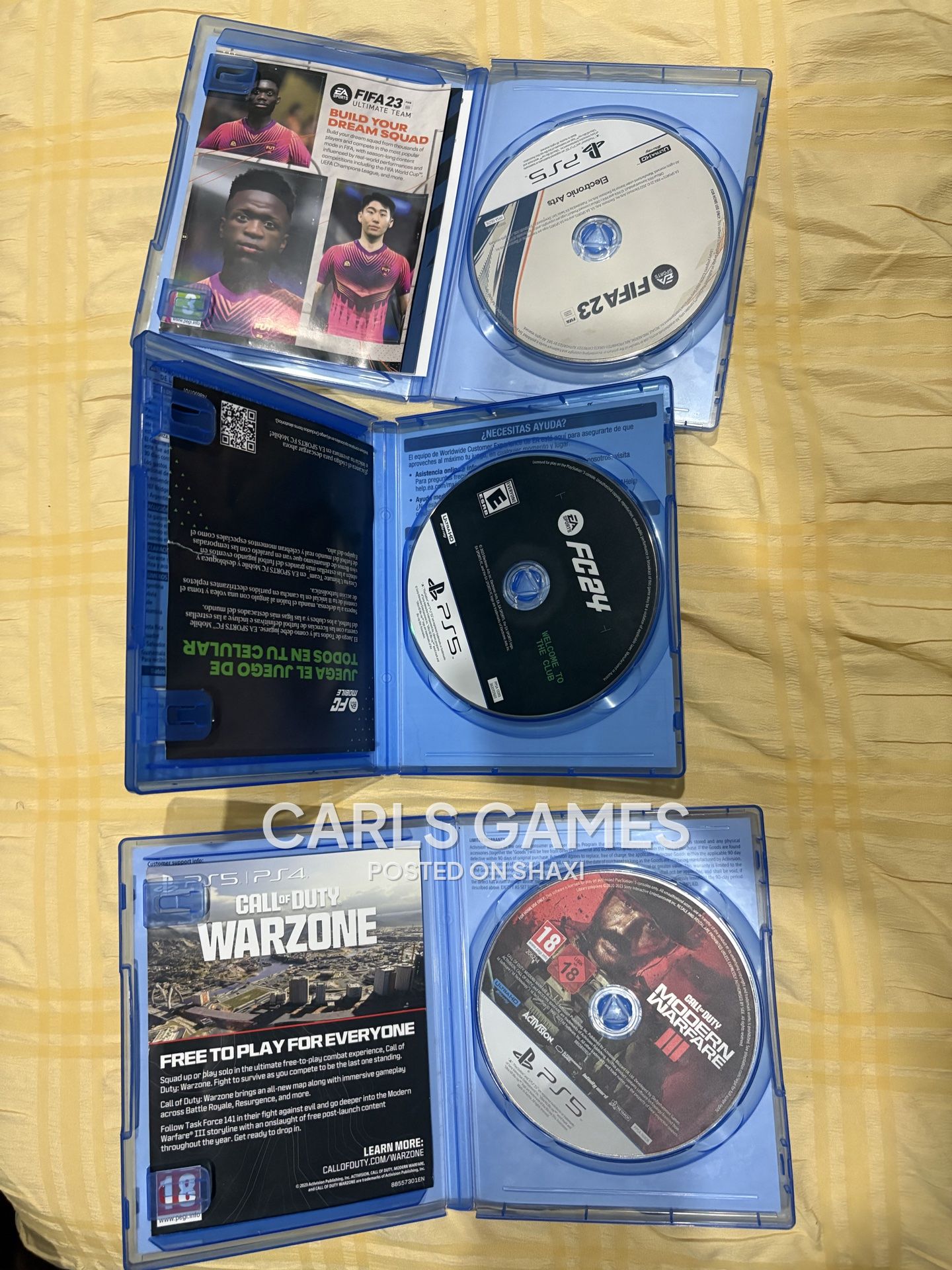 PS5 Games – FC 24, FIFA 23 & MWIII photo 1