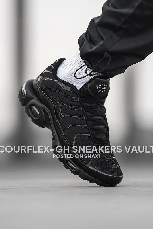 Nike Air Max Plus TN in the Triple Black colorway. photo 2