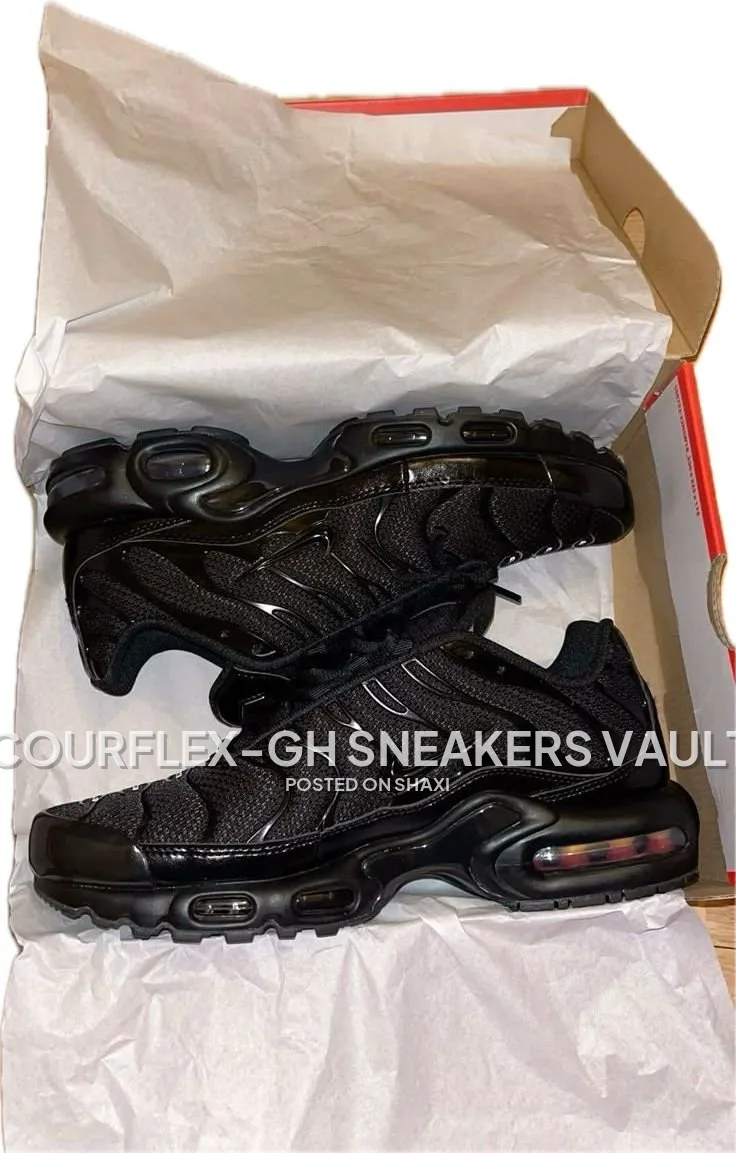 Nike Air Max Plus TN in the Triple Black colorway. photo 3