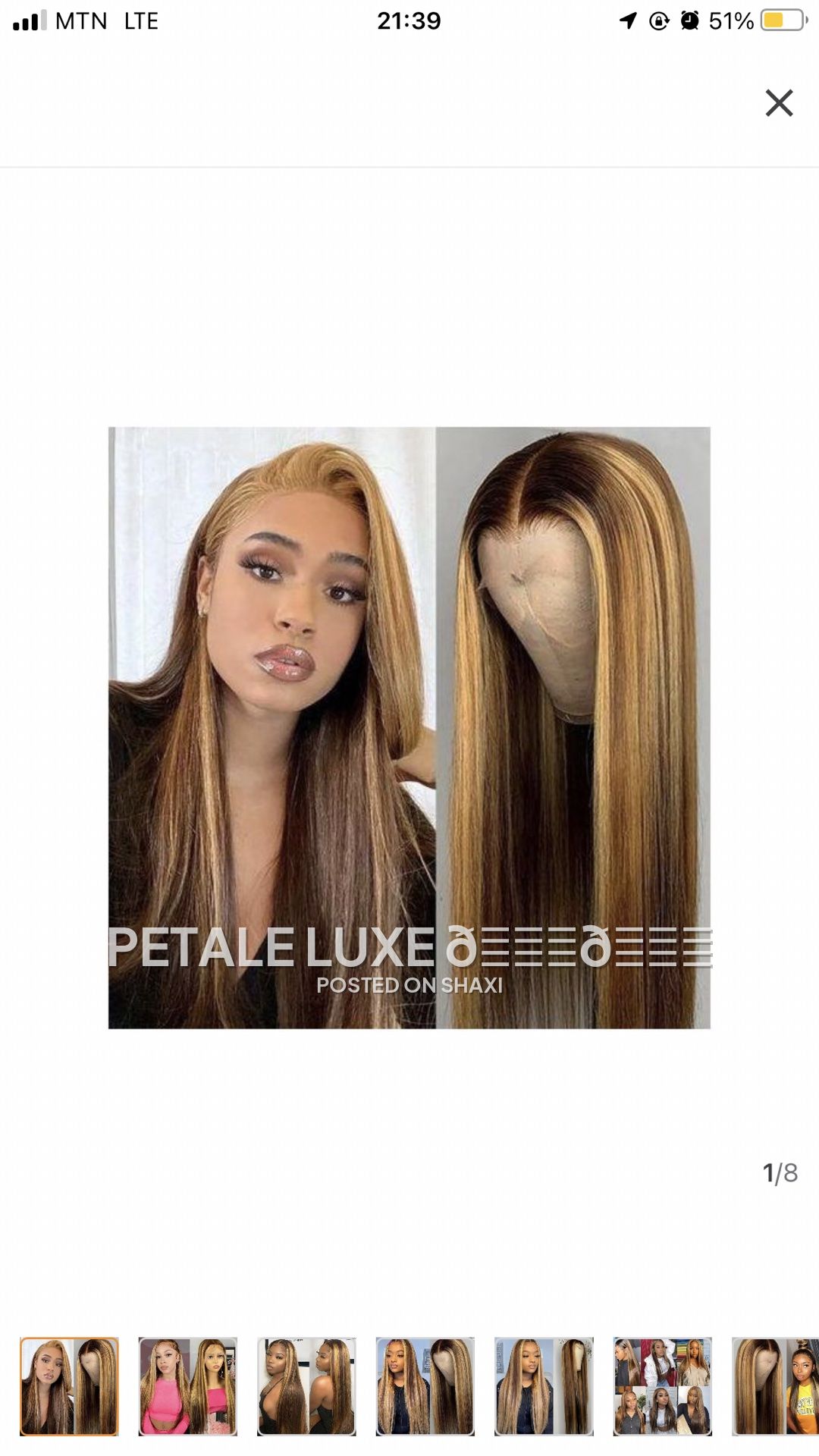 Frontal wig synthetic photo 3