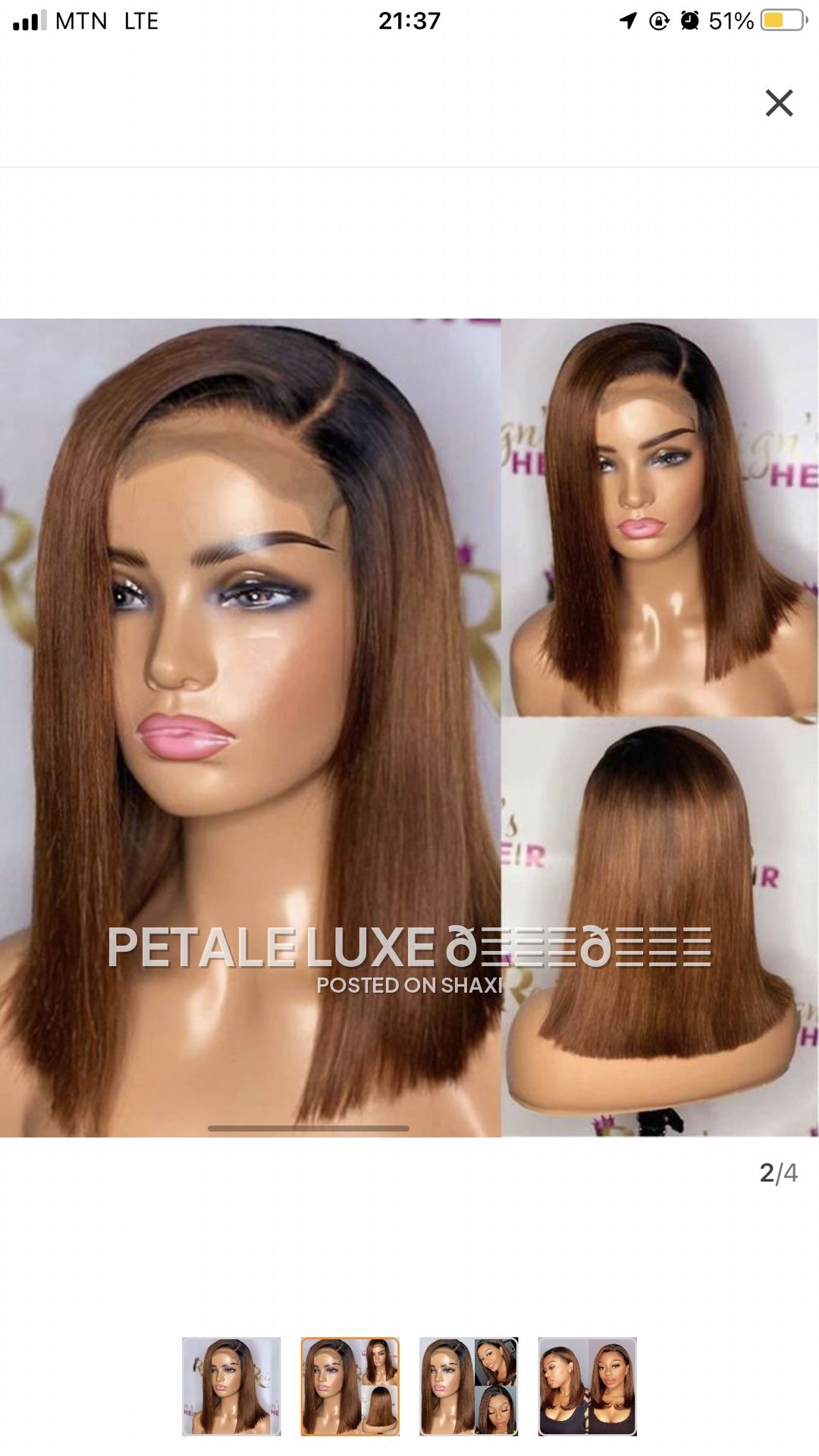 Frontal wig synthetic photo 1