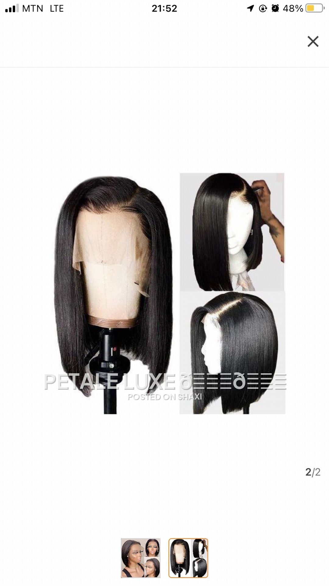 Frontal wig synthetic photo 5