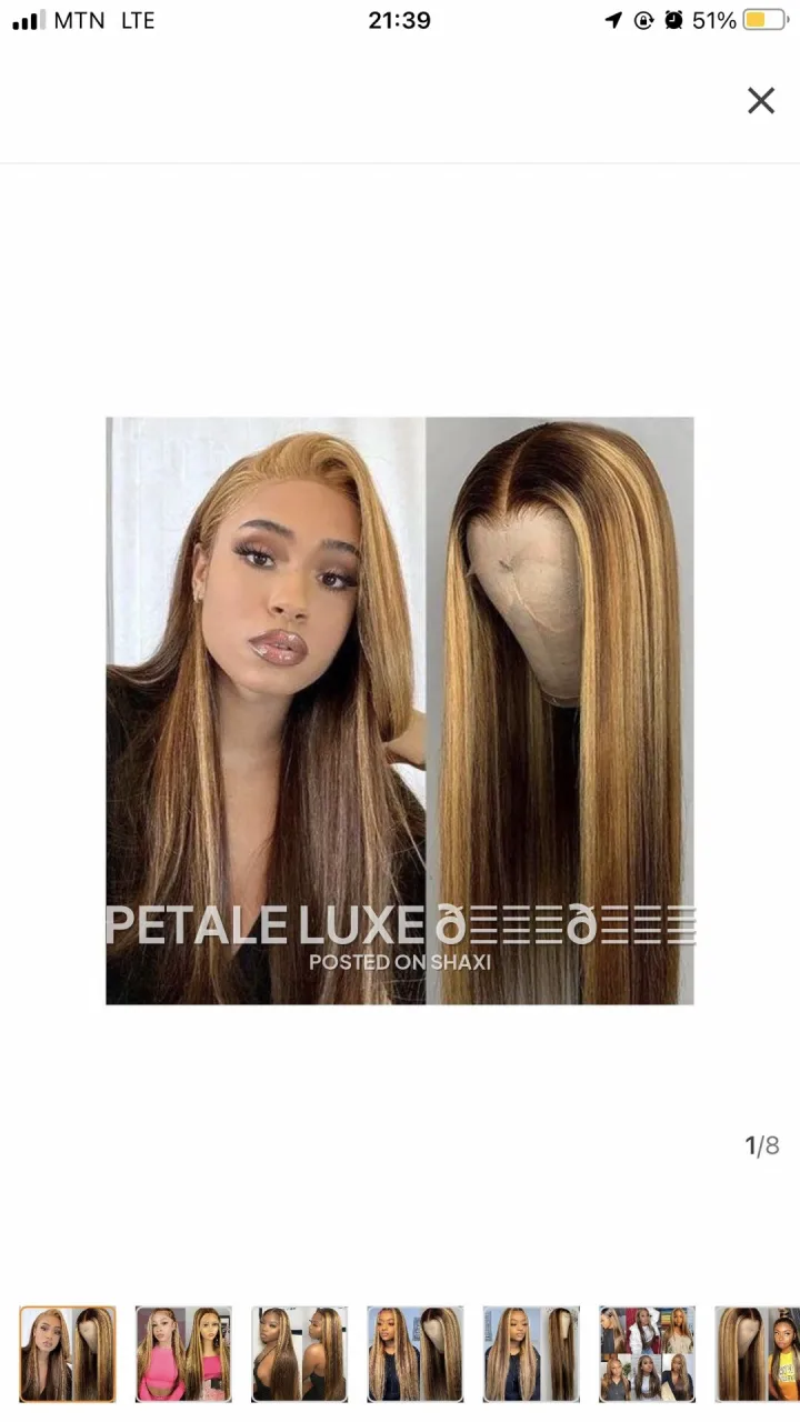 Frontal wig synthetic photo 3