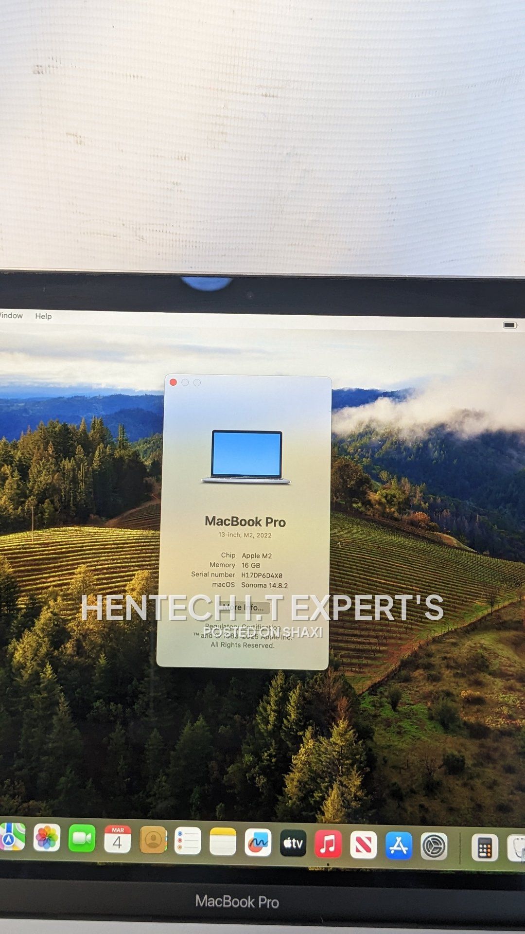 Apple MacBook pro m2 2022 16gb ram 256gb SSD drive photo 1