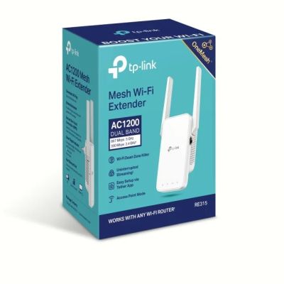 TP-Link AC1200 WiFi Extender RE315 | Dual-Band Signal Booster (Up to 1,600 Sq Ft)