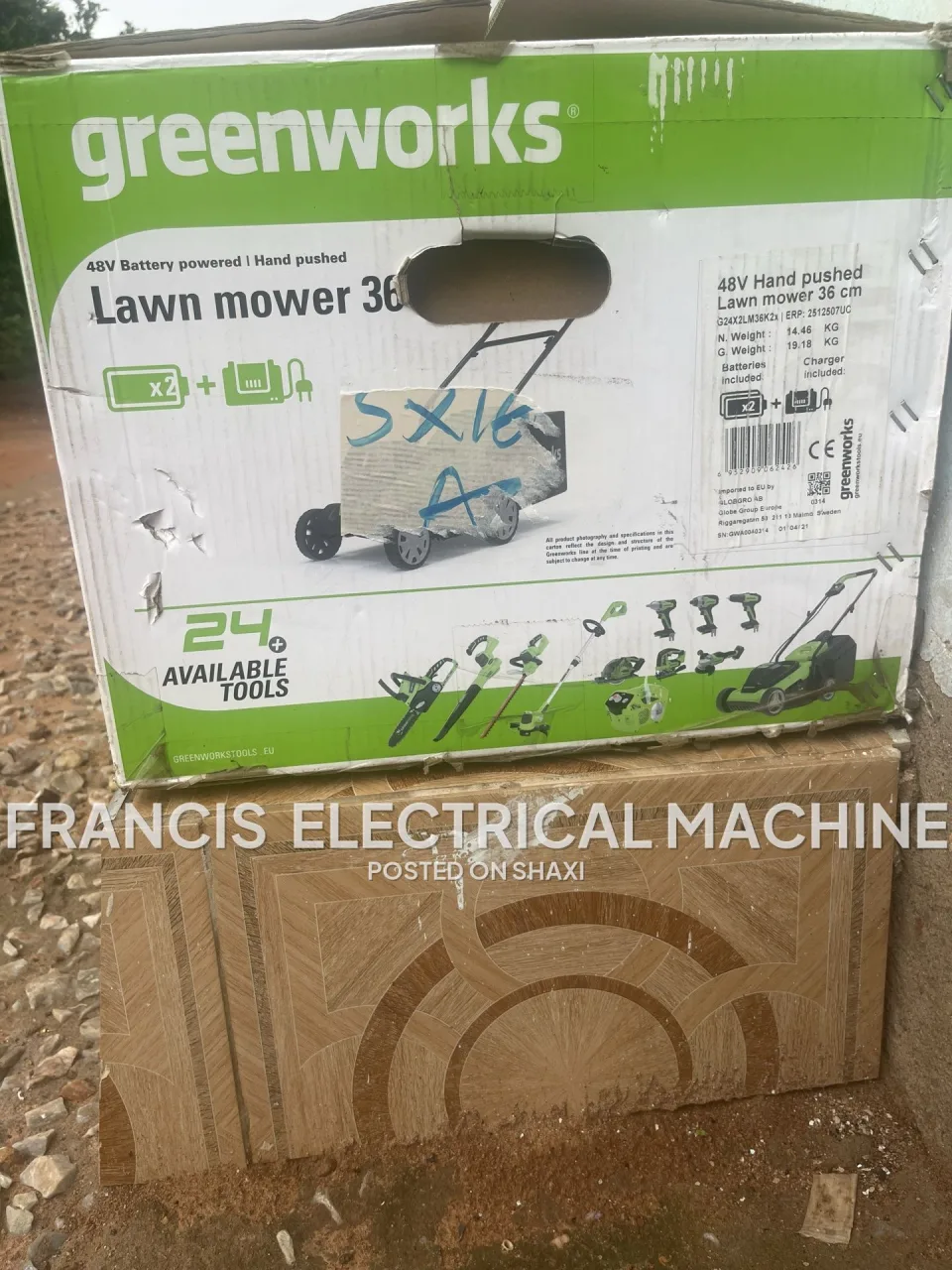 Greenlawn mover 36cm /volt lithium max 24v cutting Height 20-70mm photo 3