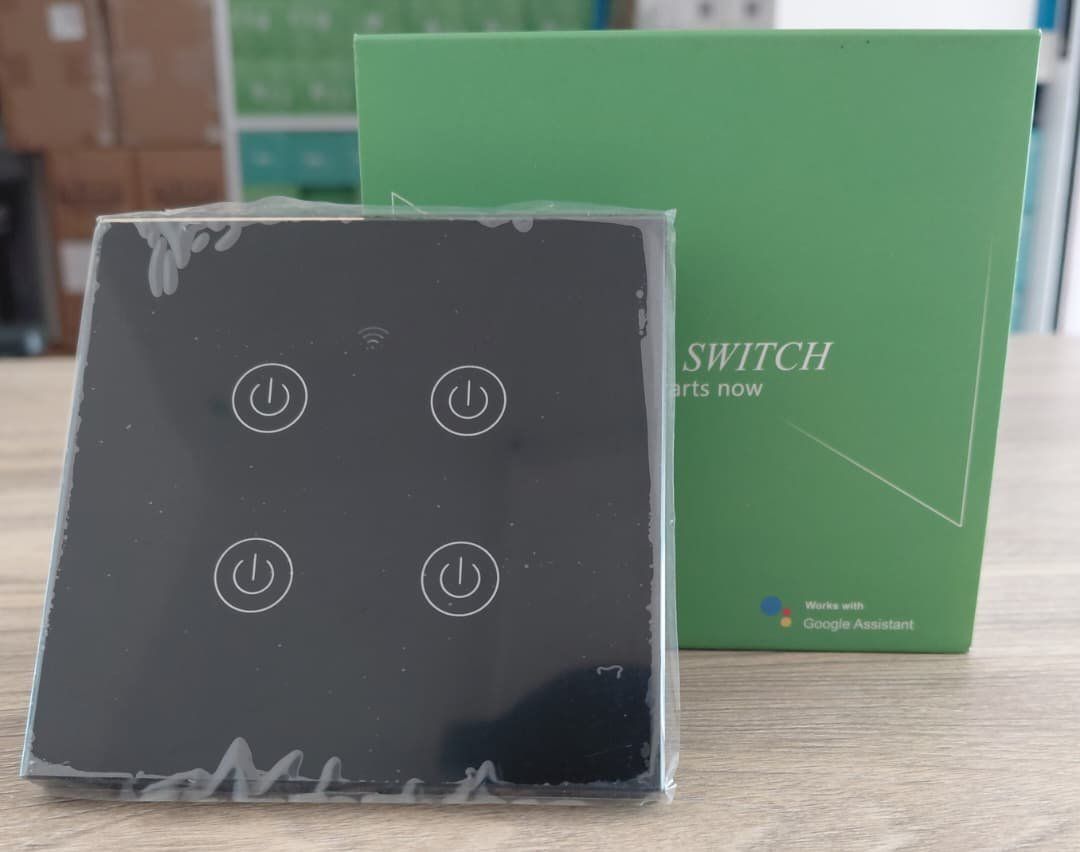 4-Gang Tuya Control Wifi Smart Switch, No Neutral photo 1