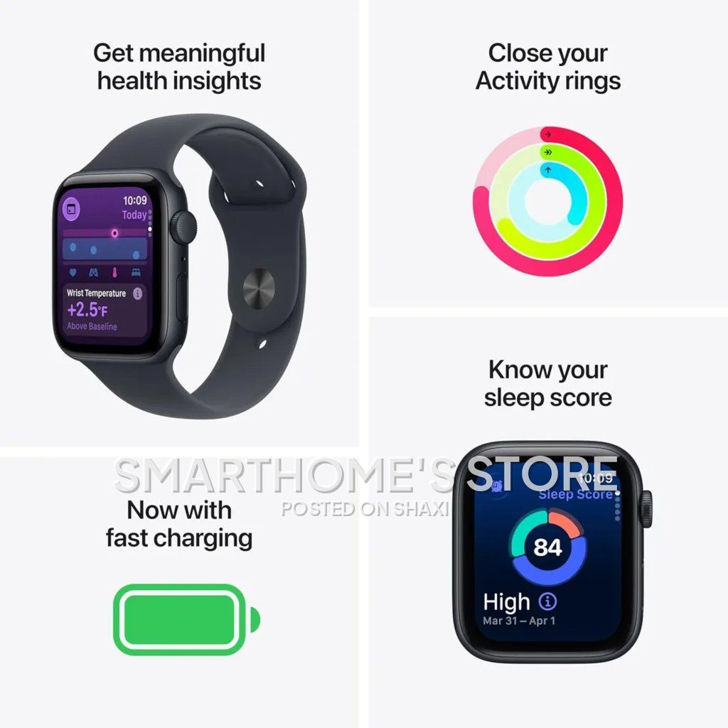 Apple Watch SE 3 [GPS 40mm] Smartwatch with Starlight Aluminum Case with Starlight Sport Band photo 5