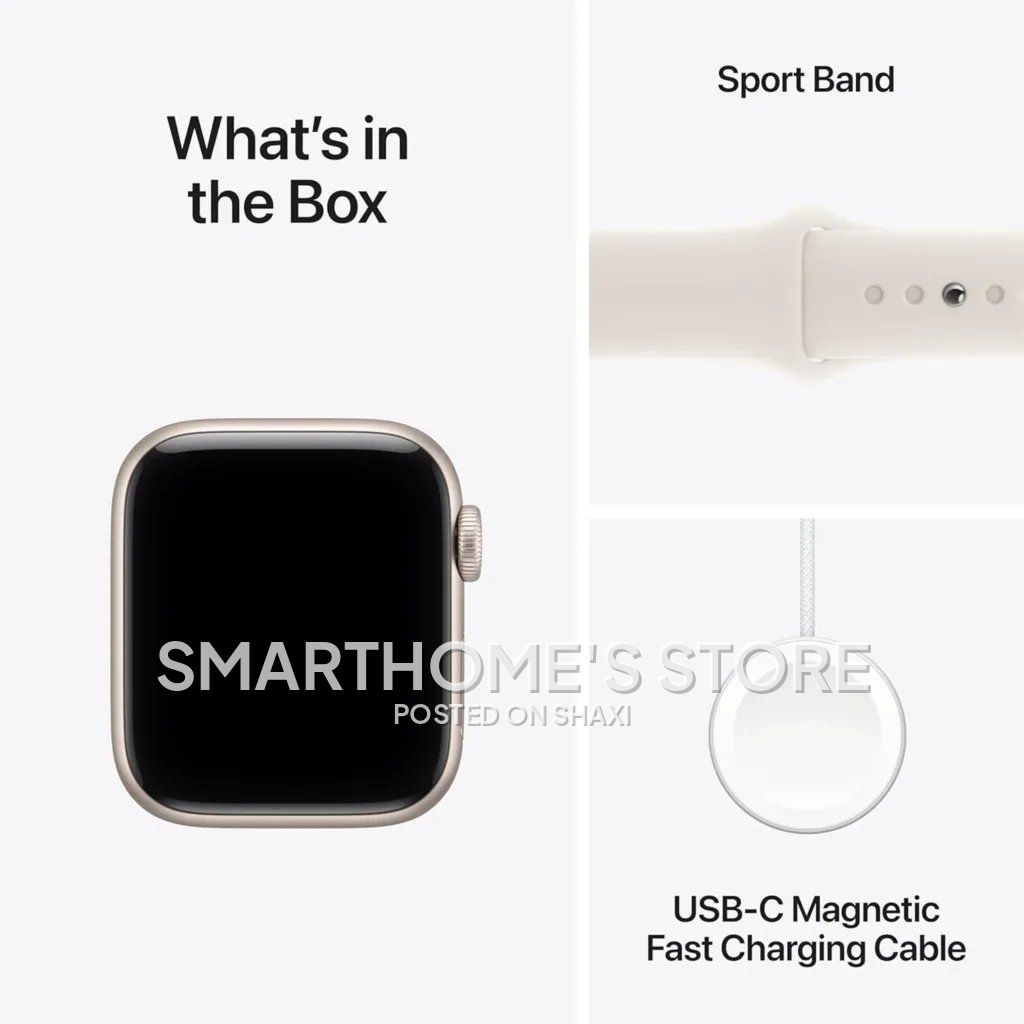 Apple Watch SE 3 [GPS 40mm] Smartwatch with Starlight Aluminum Case with Starlight Sport Band photo 3