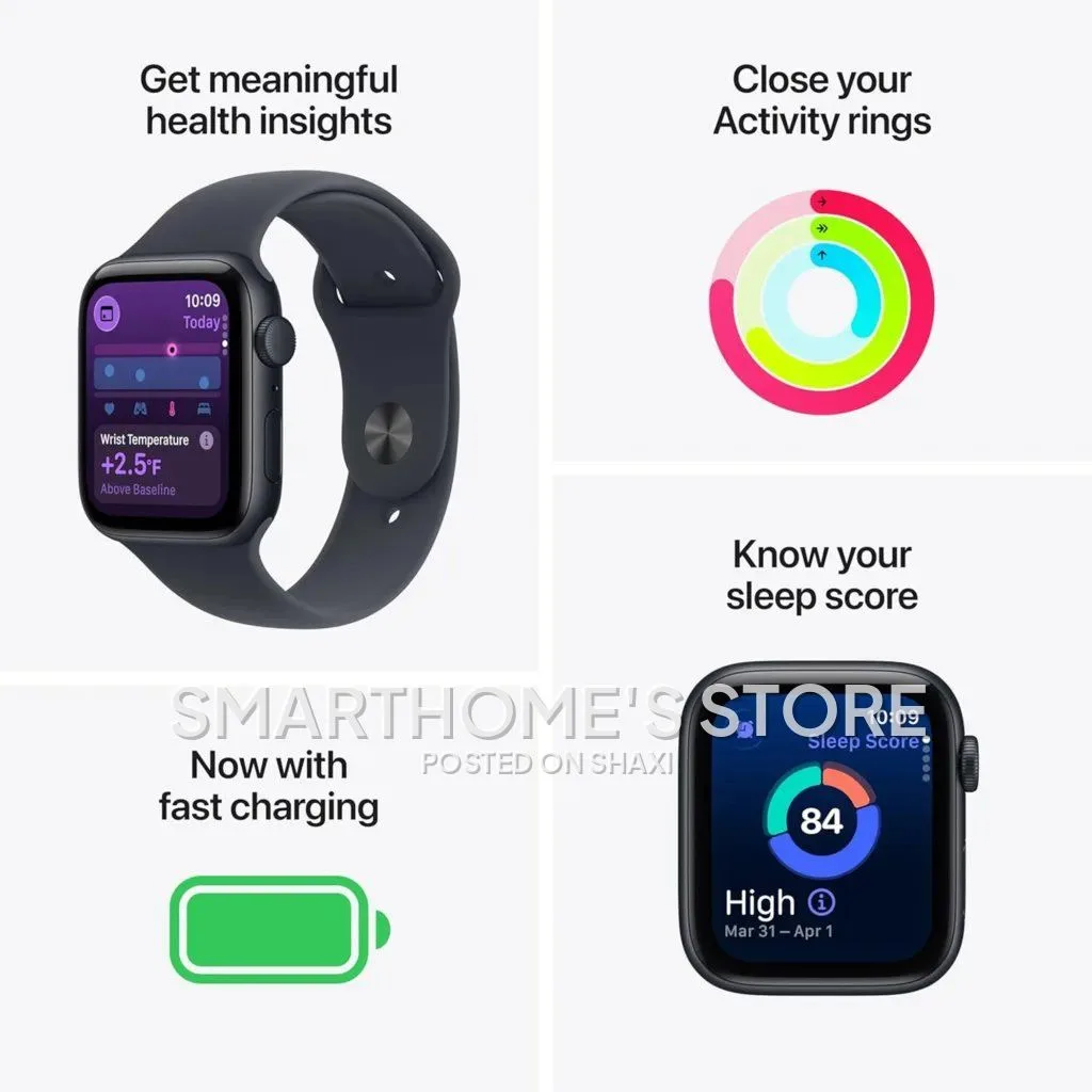 Apple Watch SE 3 [GPS 40mm] Smartwatch with Starlight Aluminum Case with Starlight Sport Band photo 5