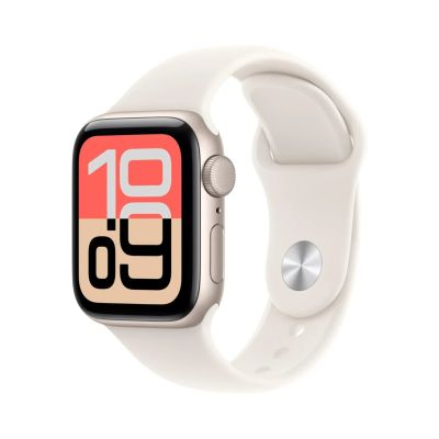 Apple Watch SE 3 [GPS 40mm] Smartwatch with Starlight Aluminum Case with Starlight Sport Band