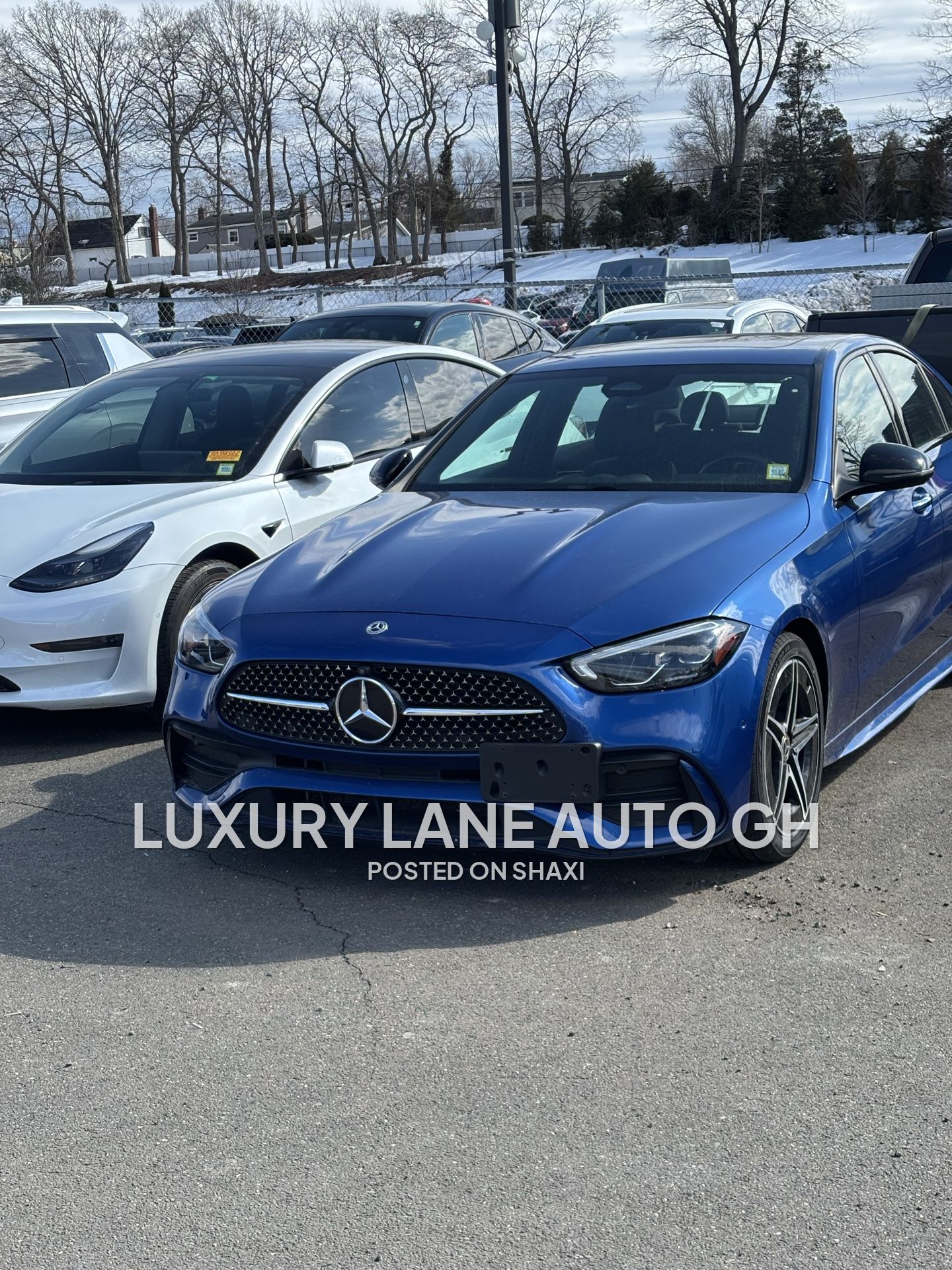 2023 Blue Mercedes Benz C300 4MATIC sports trim photo 1