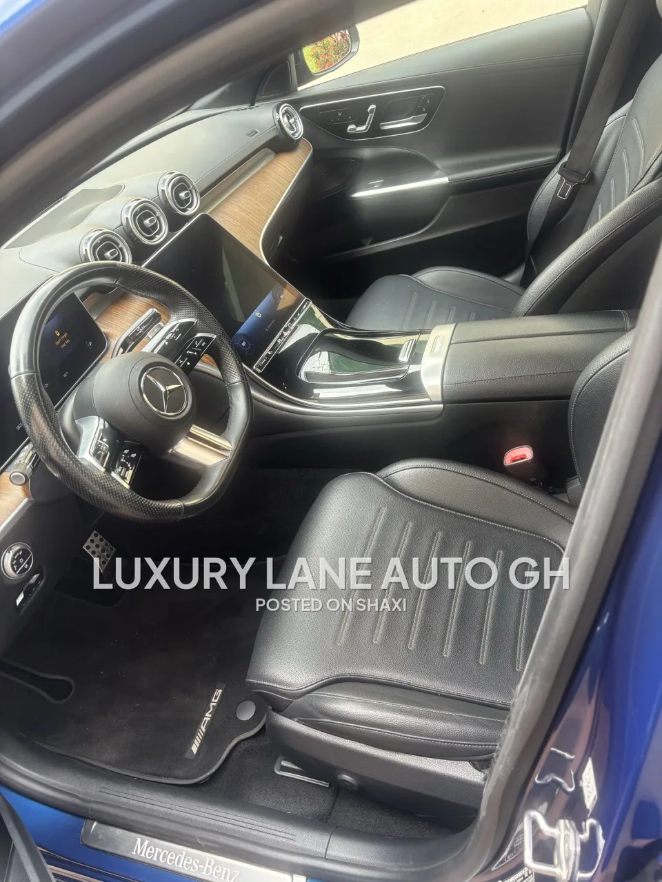 2023 Blue Mercedes Benz C300 4MATIC sports trim photo 4