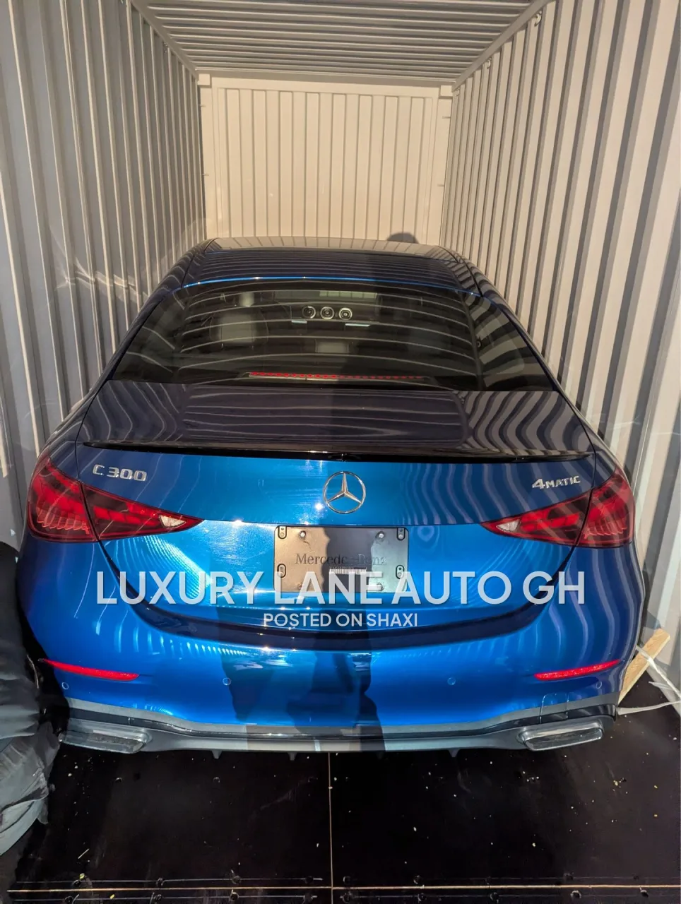 2023 Blue Mercedes Benz C300 4MATIC sports trim photo 2
