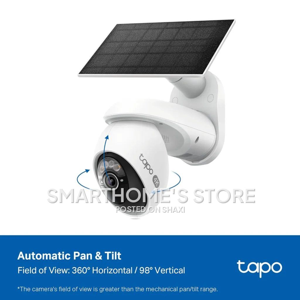 VistaCam 360 4K Ultra HD Outdoor Pan/Tilt Security Camera with Solar Panel, Tapo C660 KIT photo 4