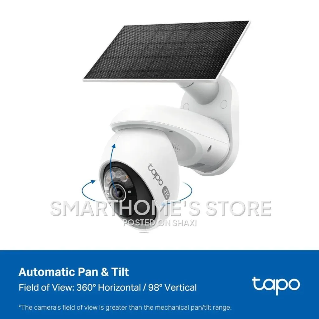 VistaCam 360 4K Ultra HD Outdoor Pan/Tilt Security Camera with Solar Panel, Tapo C660 KIT photo 4