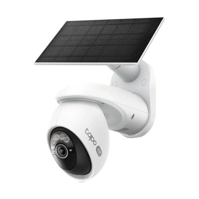 VistaCam 360 4K Ultra HD Outdoor Pan/Tilt Security Camera with Solar Panel, Tapo C660 KIT