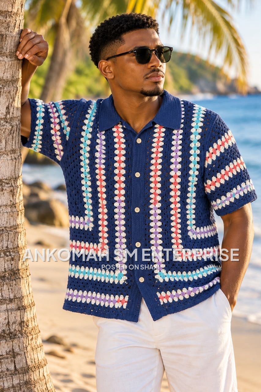 Knitted lace shirt photo 6