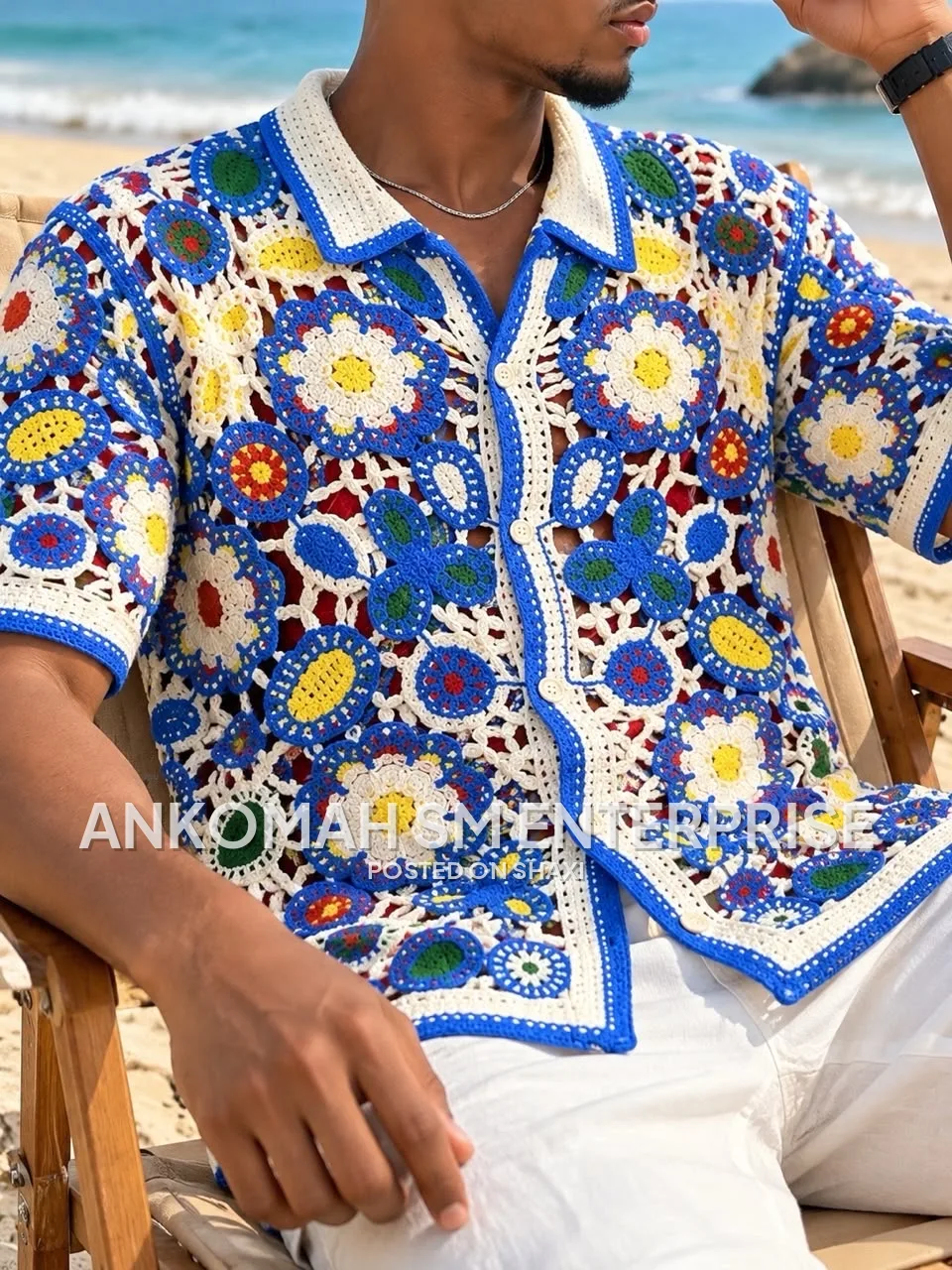 Knitted lace shirt photo 10