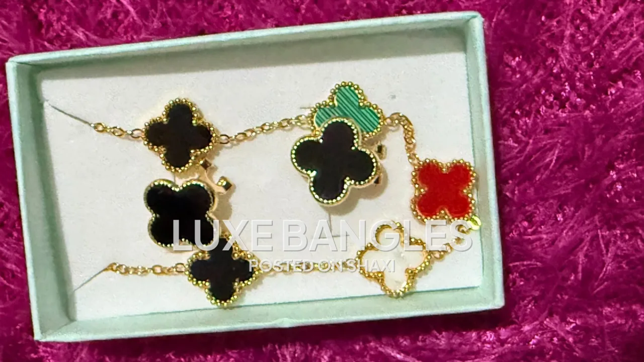 Lady's bangles, bracelet and earrings photo 4