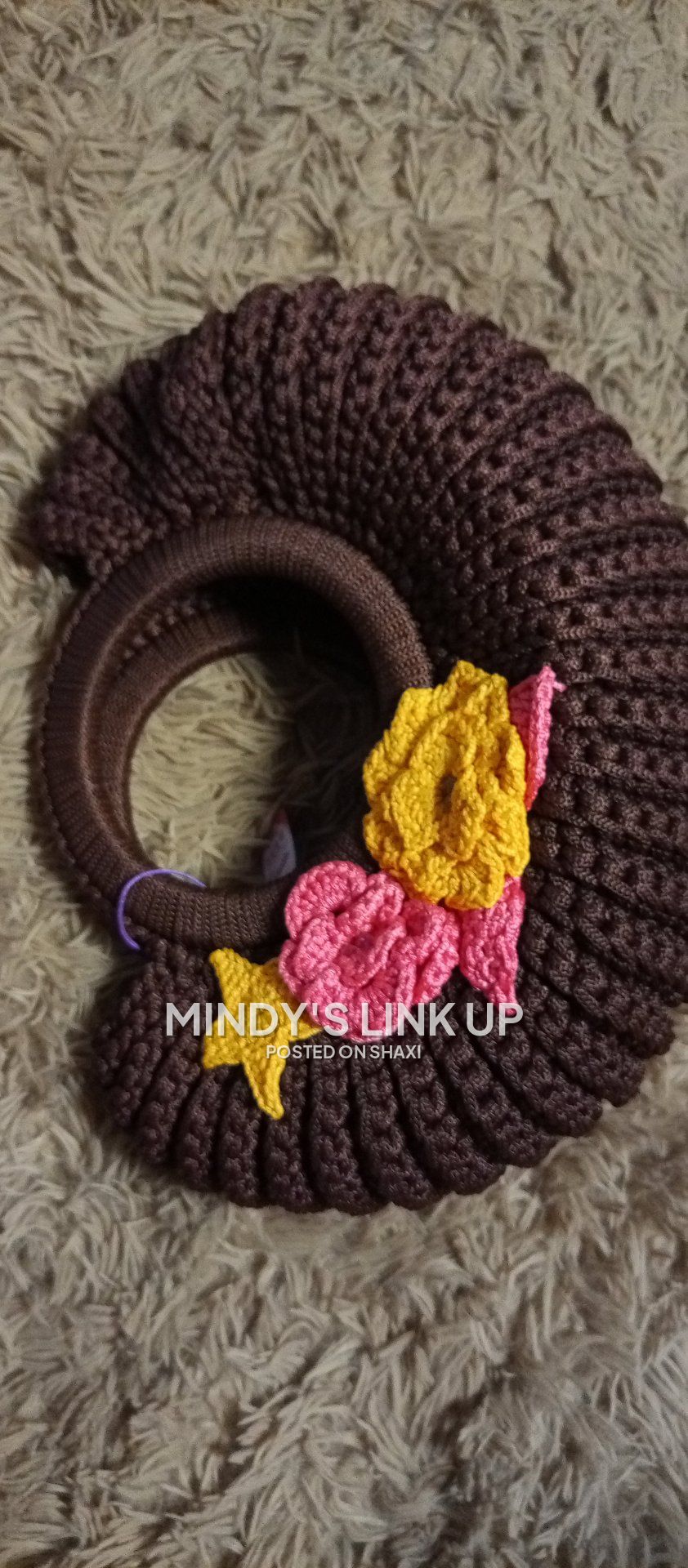 Handmade Crochet Floral bag photo 3
