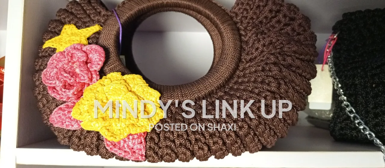 Handmade Crochet Floral bag photo 2