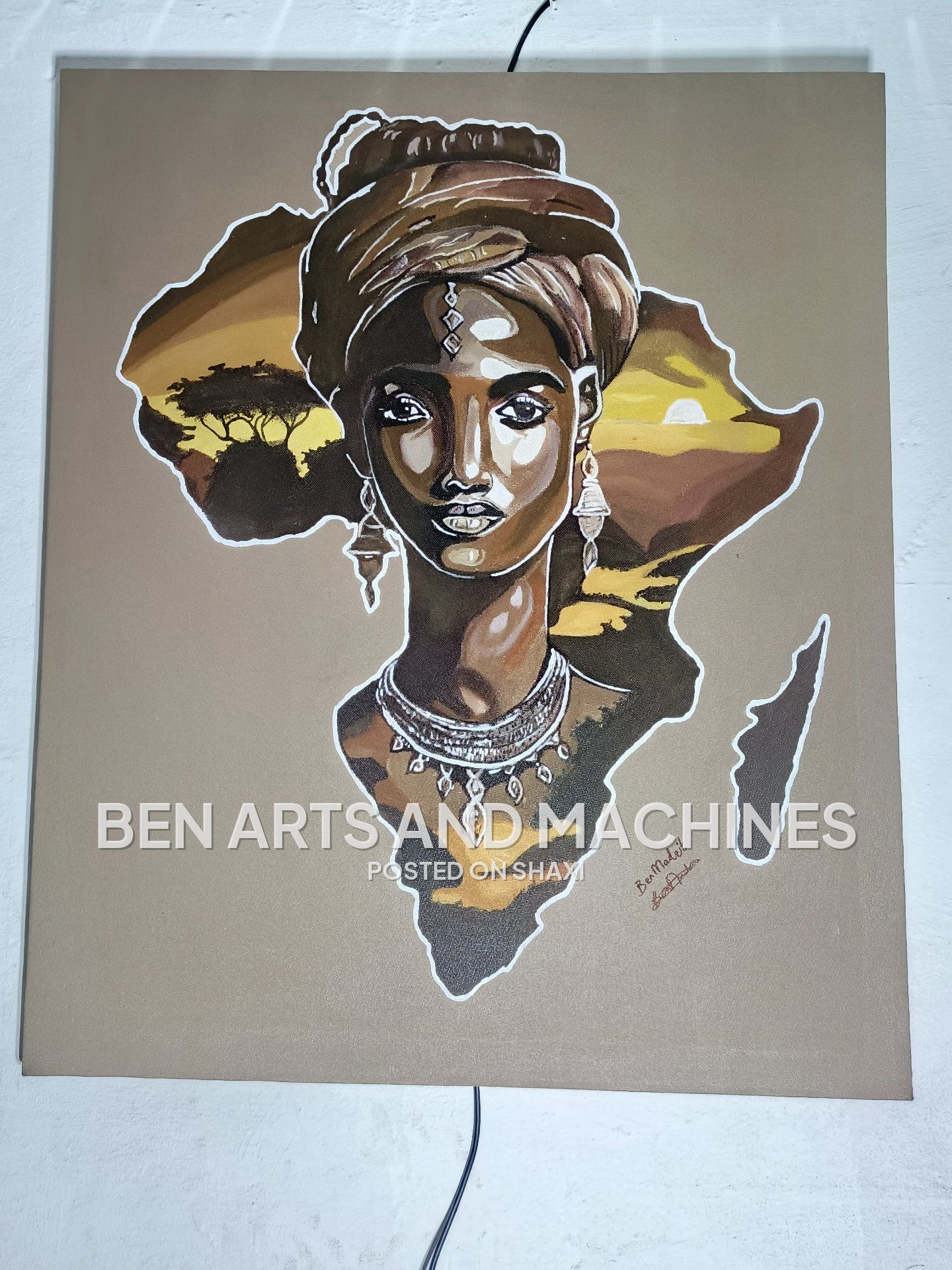 Acrylic paint on canvas photo 1