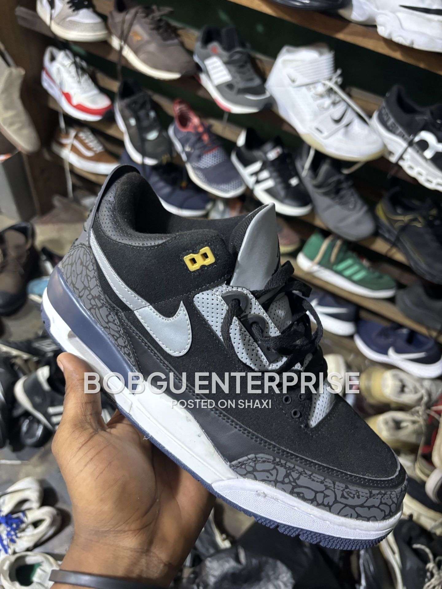 Jordan 3 black and multicolored photo 4