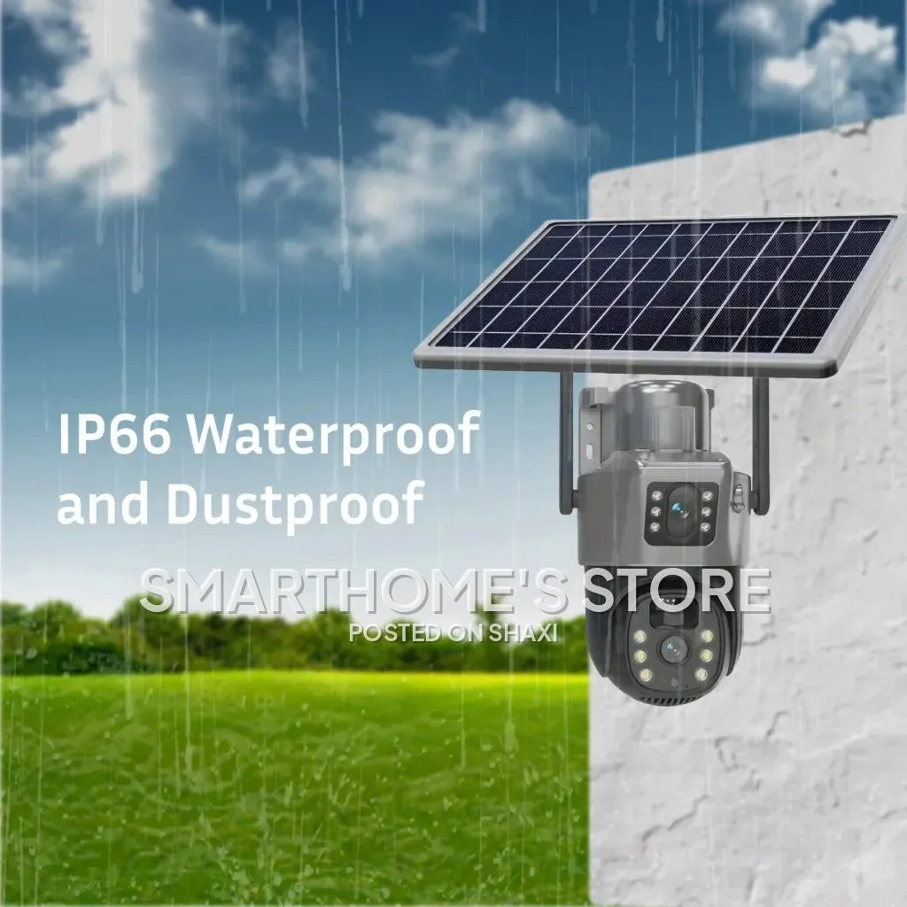 4G Sim Solar Powered Outdoor Security Camera | Dual Lens CCTV Dome | O-Kam App Support photo 4