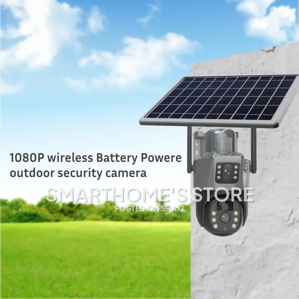 4G Sim Solar Powered Outdoor Security Camera | Dual Lens CCTV Dome | O-Kam App Support photo 3