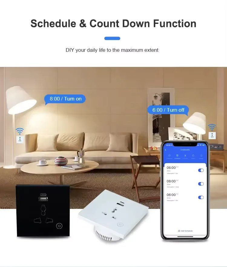 Smart Wall Single Sockets with USB & USB-C photo 3
