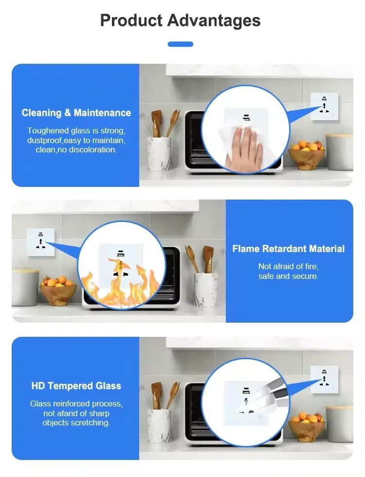 Smart Wall Single Sockets with USB & USB-C photo 6