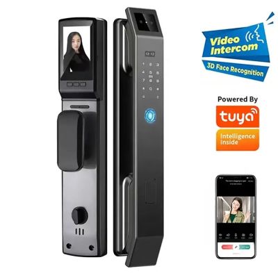 3D Face Recognition Tuya Wi-Fi Smart Door Lock - Small Mortise
