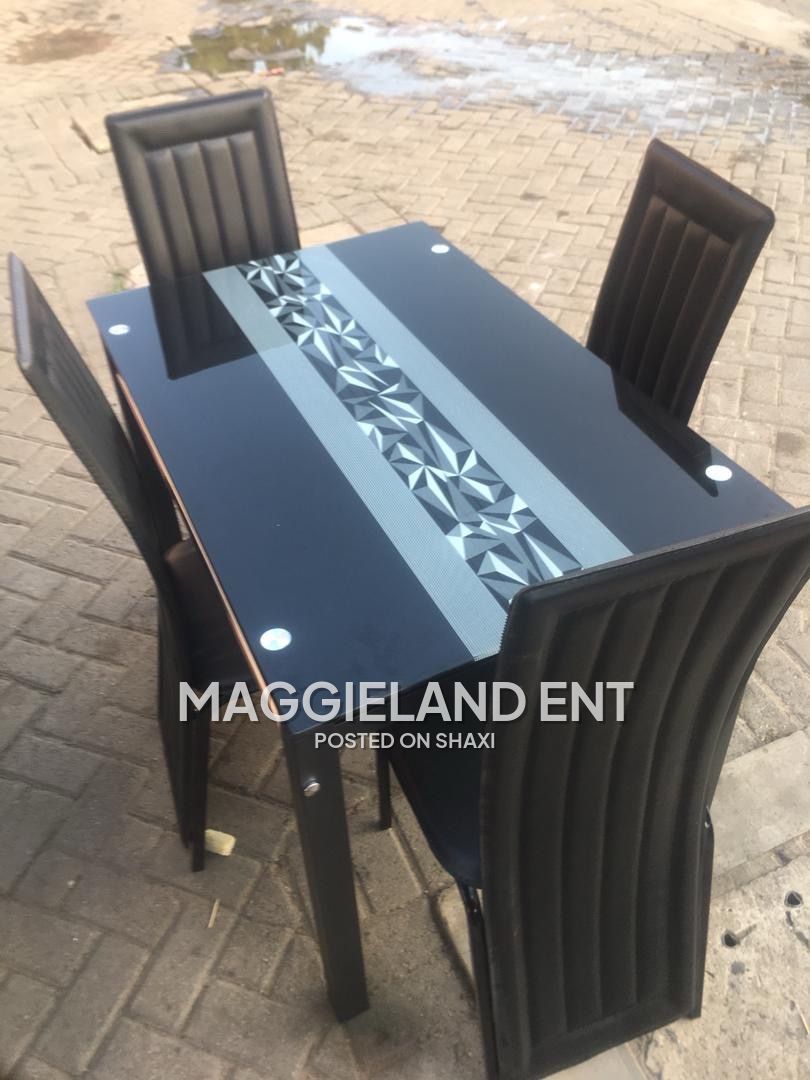 Wooden and Glass Dinning Table set photo 10