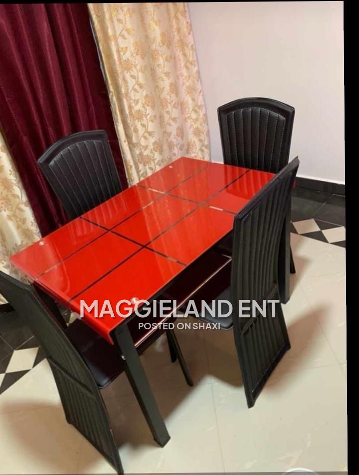Wooden and Glass Dinning Table set photo 7