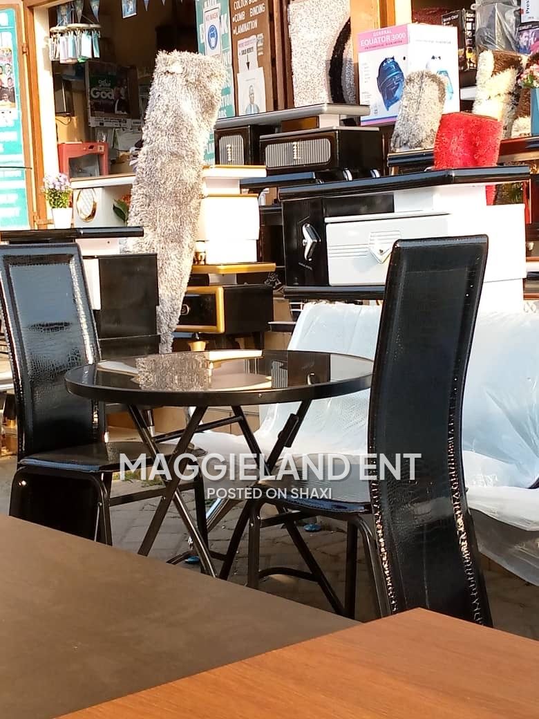 Wooden and Glass Dinning Table set photo 6