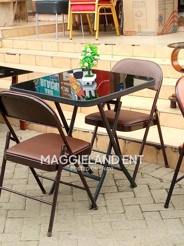 Wooden and Glass Dinning Table set photo 8