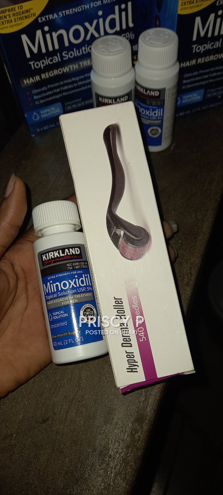 Kirkland hair regrowth with derma roller photo 2